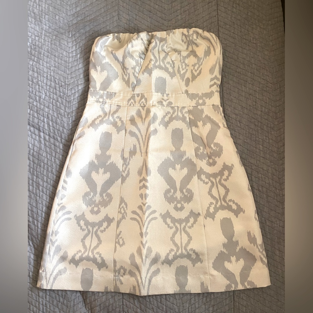 American Eagle Strapless Patterned Mini Dress